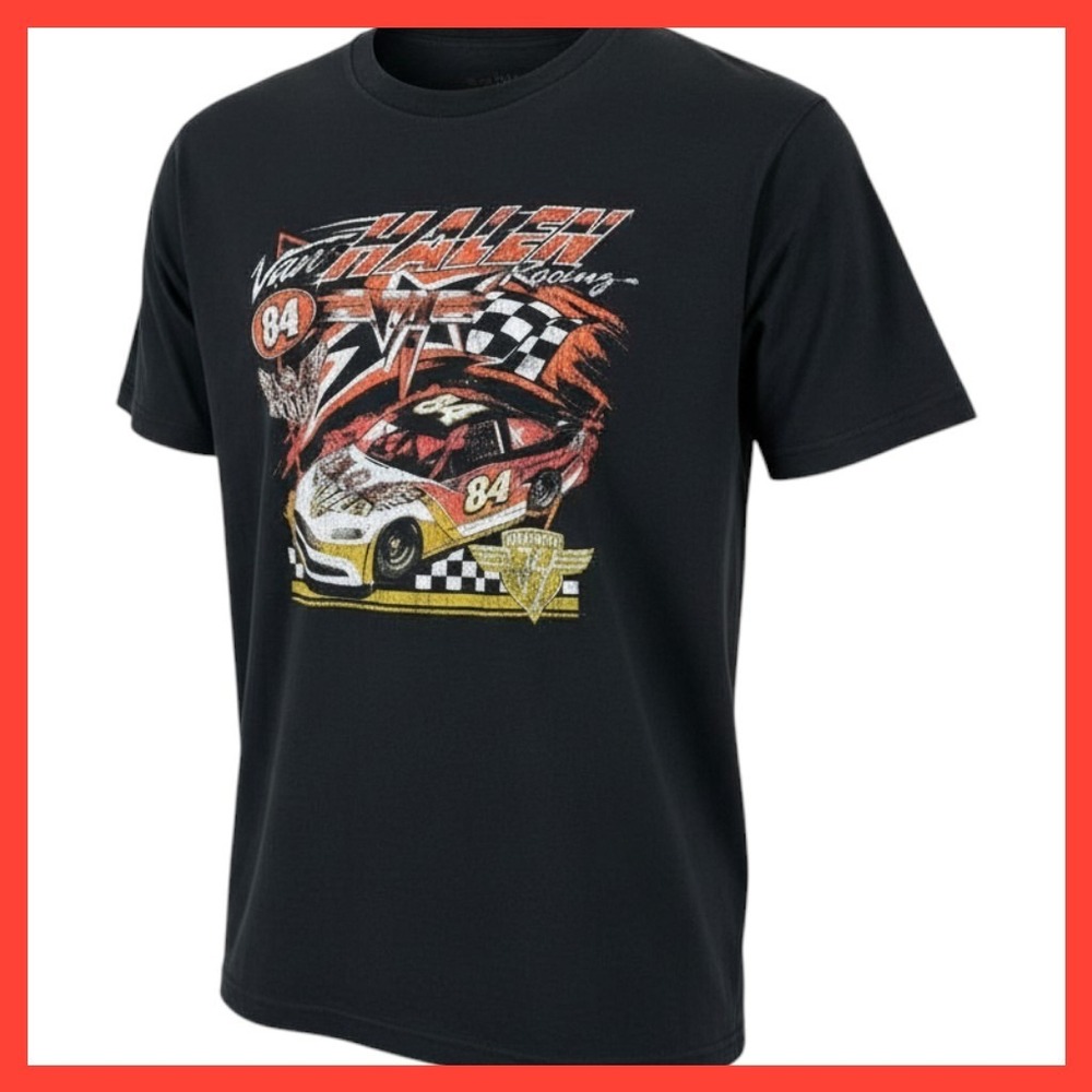 Van Halen Racing graphic t-shirt in black Size 2XL